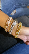 Load and play video in Gallery viewer, Sparkling CZ Miami Cuban Chain Bracelet (Mini)
