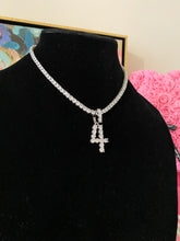 Load image into Gallery viewer, Luxe Personalized Number Pendant &amp; Eternity Tennis Chain Necklace - Customizable
