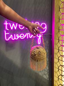 Jasmine Bag - Gold Fringe